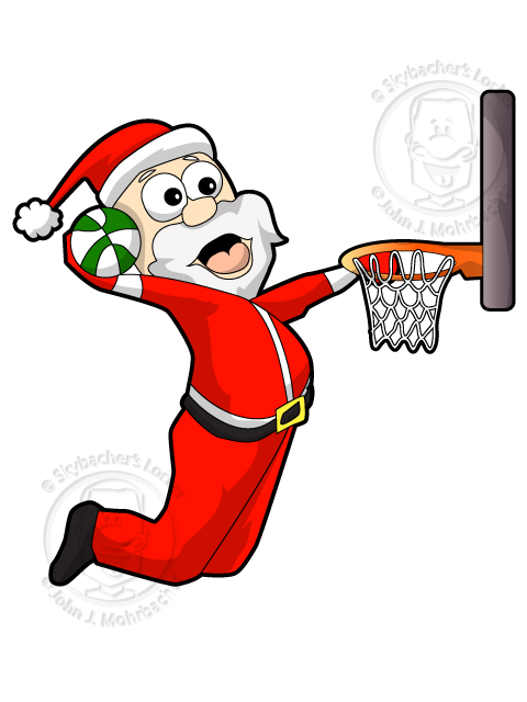 Santa Basketball Dunk! | Skybacher's Locker