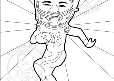 L'veon Bell Coloring Pages 2