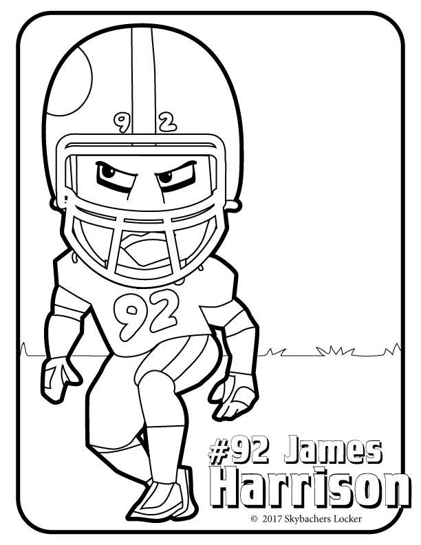 Free Steelers Coloring Pages for 2017 | Skybacher's Locker